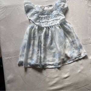 Carter's Spring Feminine Baby Girl Flutter Sleeve Smock Dress, 12 Months, Pastel